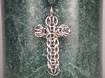 Full Persian Cross Necklace, Stainless Steel